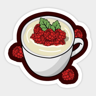 Raspberries and Cream Sticker
